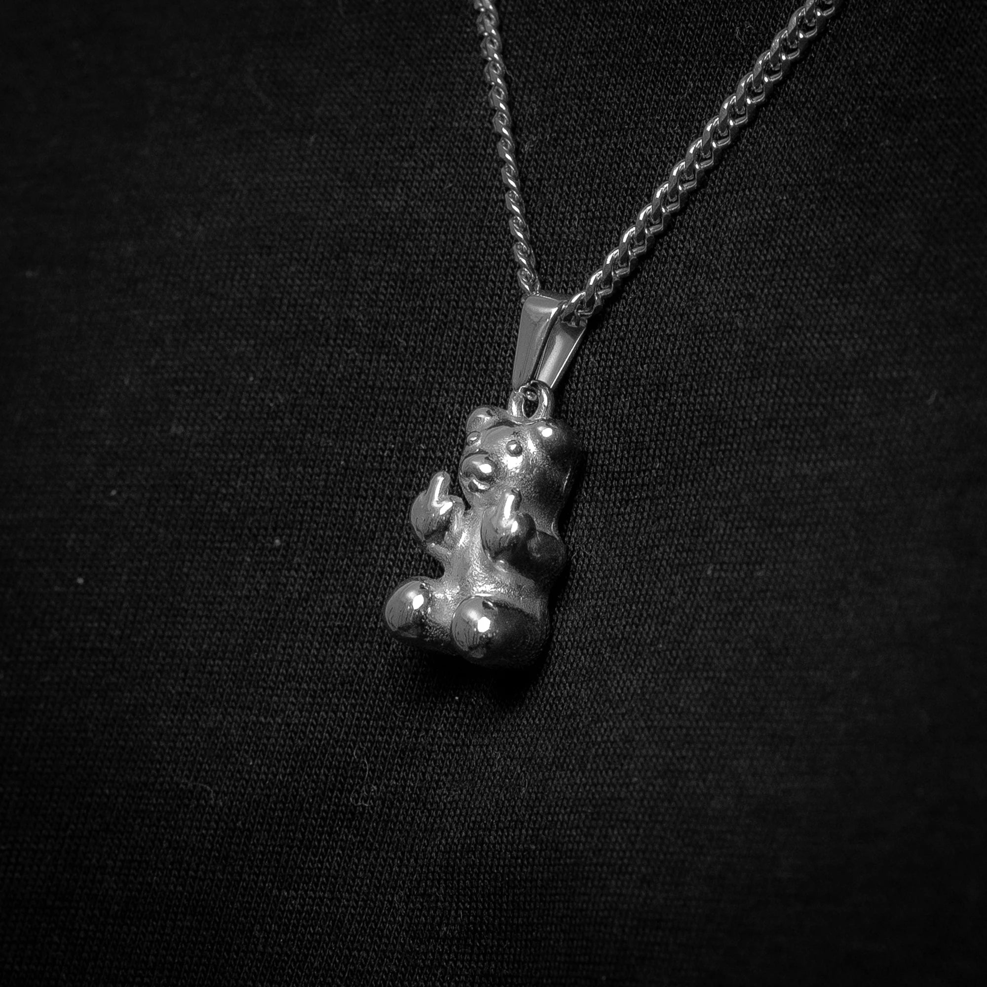 PANDANTIV - OFFENSIVE BEAR (ARGINTIU)