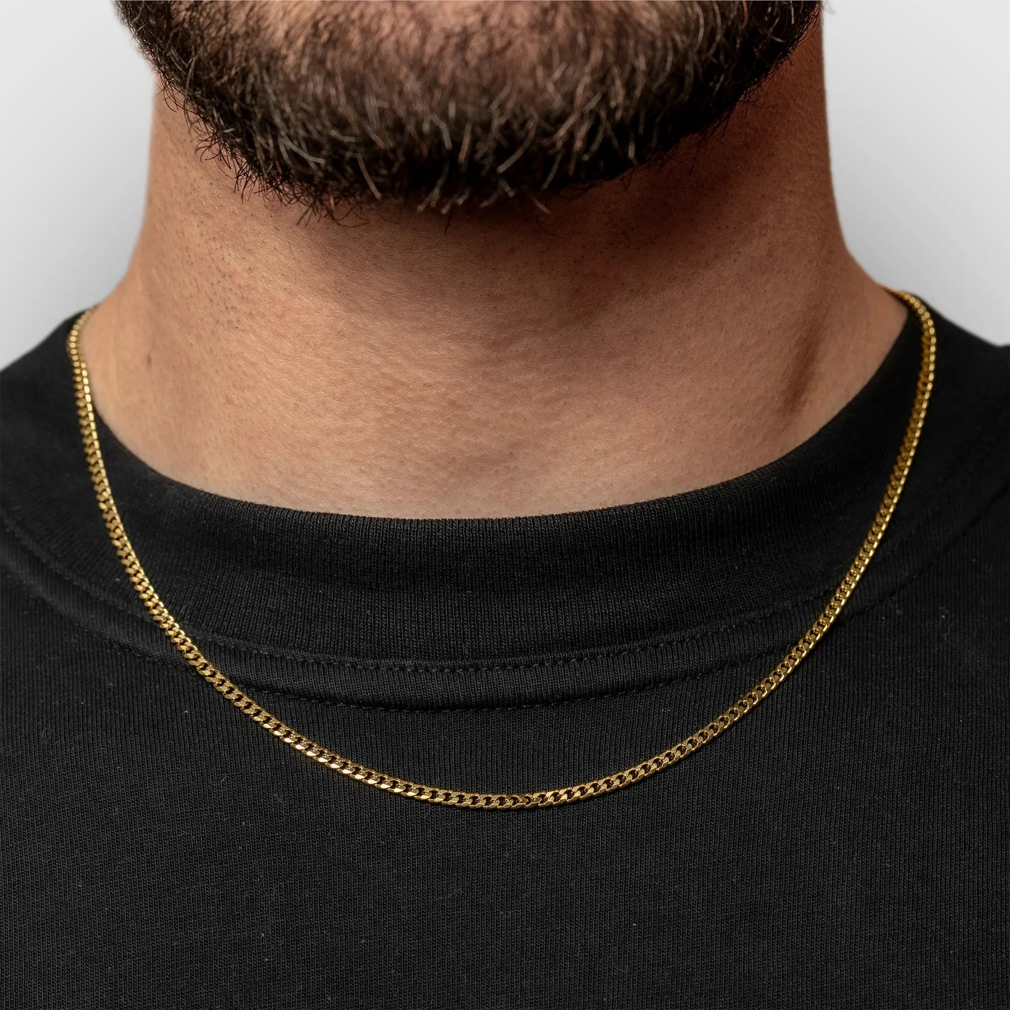 COLIER - CUBAN CHAIN (3MM, AURIU)