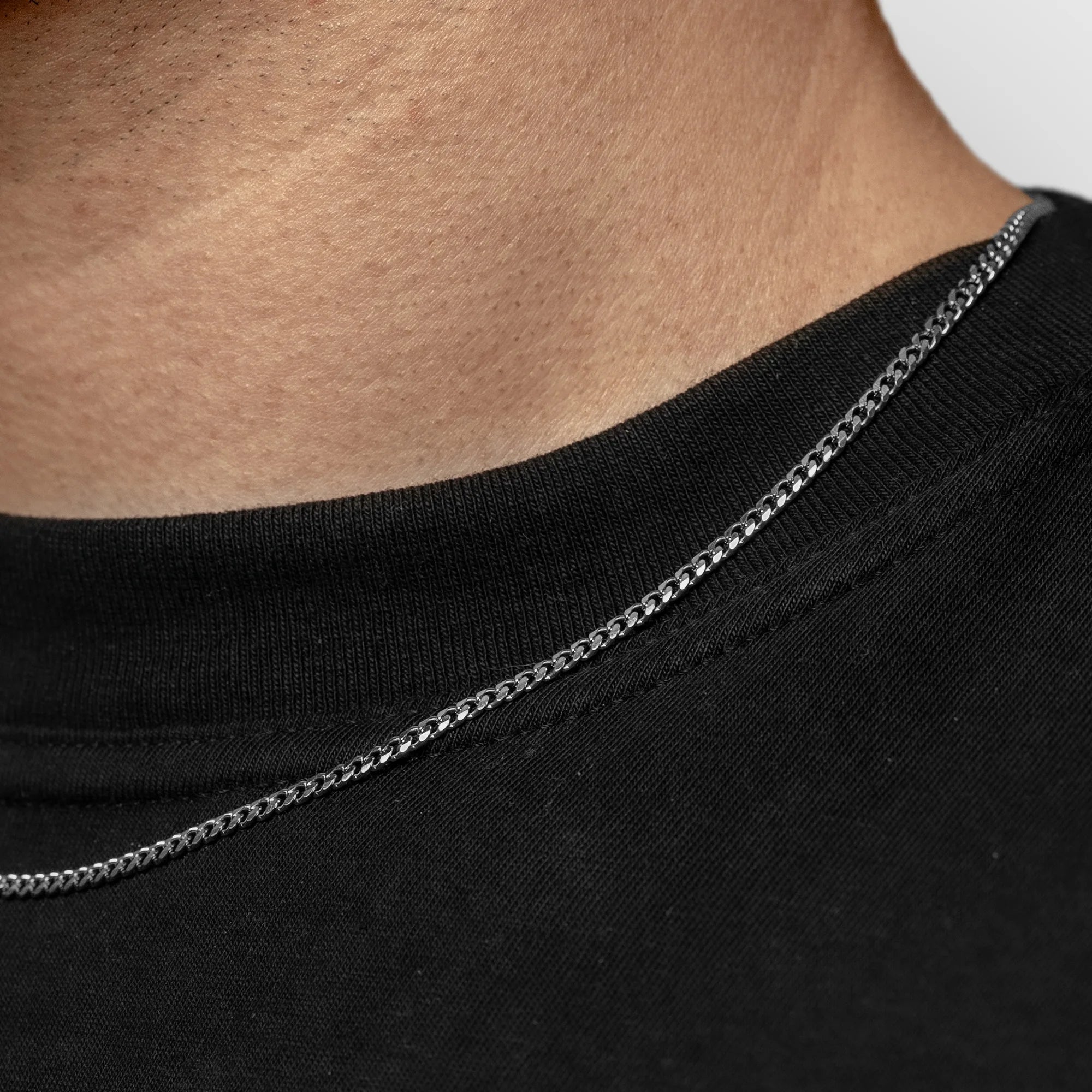 CUBAN CHAIN - 2MM (SILVER)