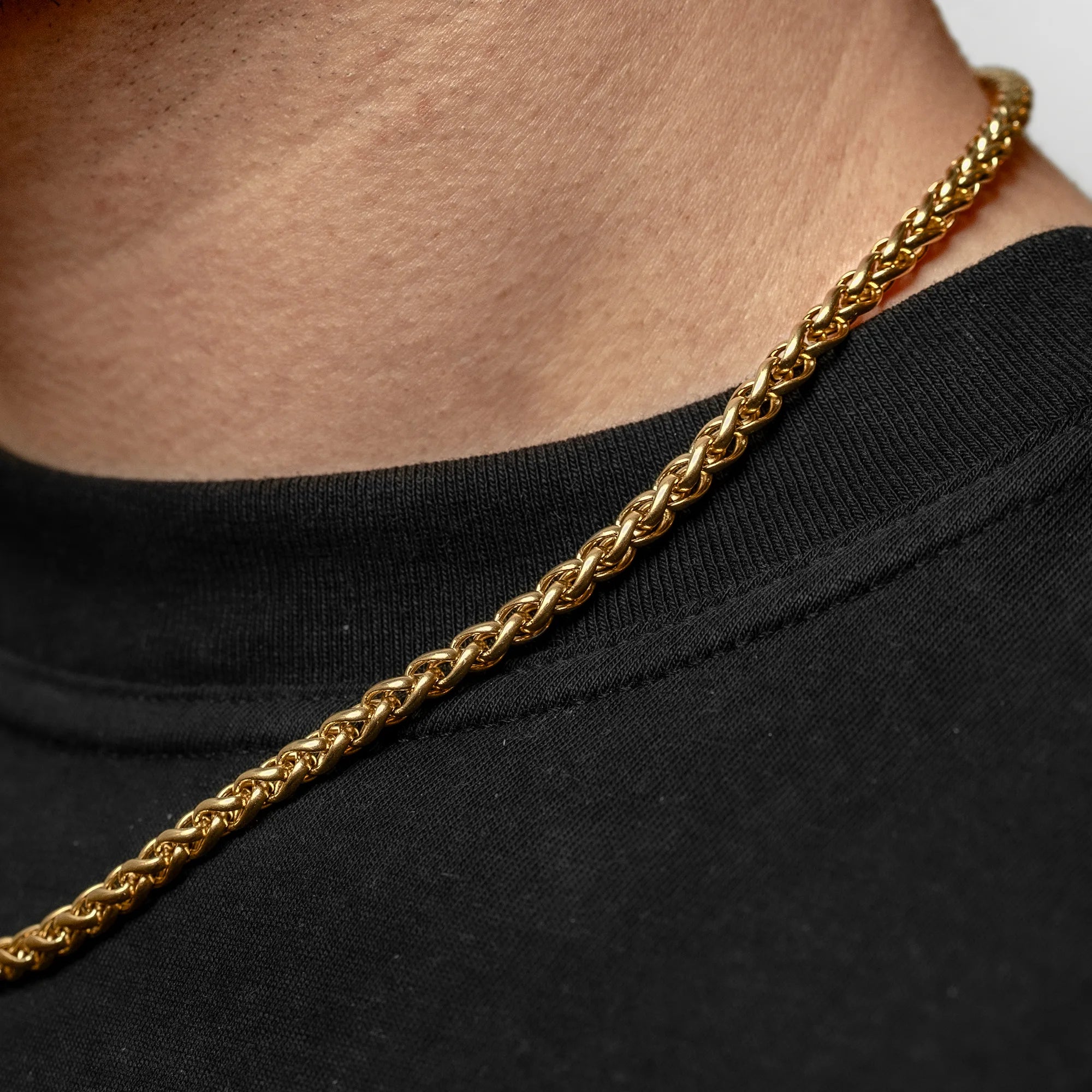 WHEAT CHAIN - 5MM (GOLD)