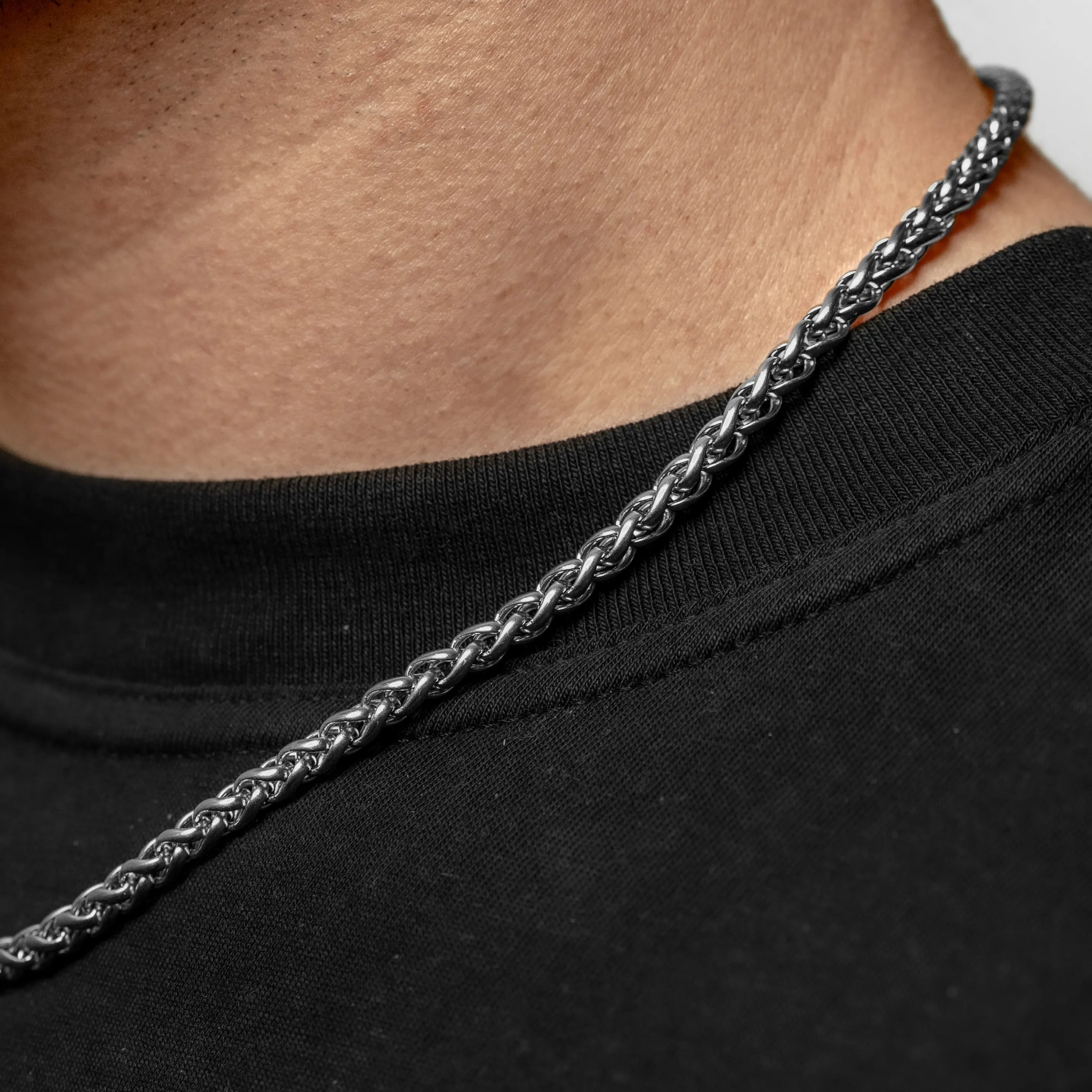 WHEAT CHAIN - 5MM (SILVER)