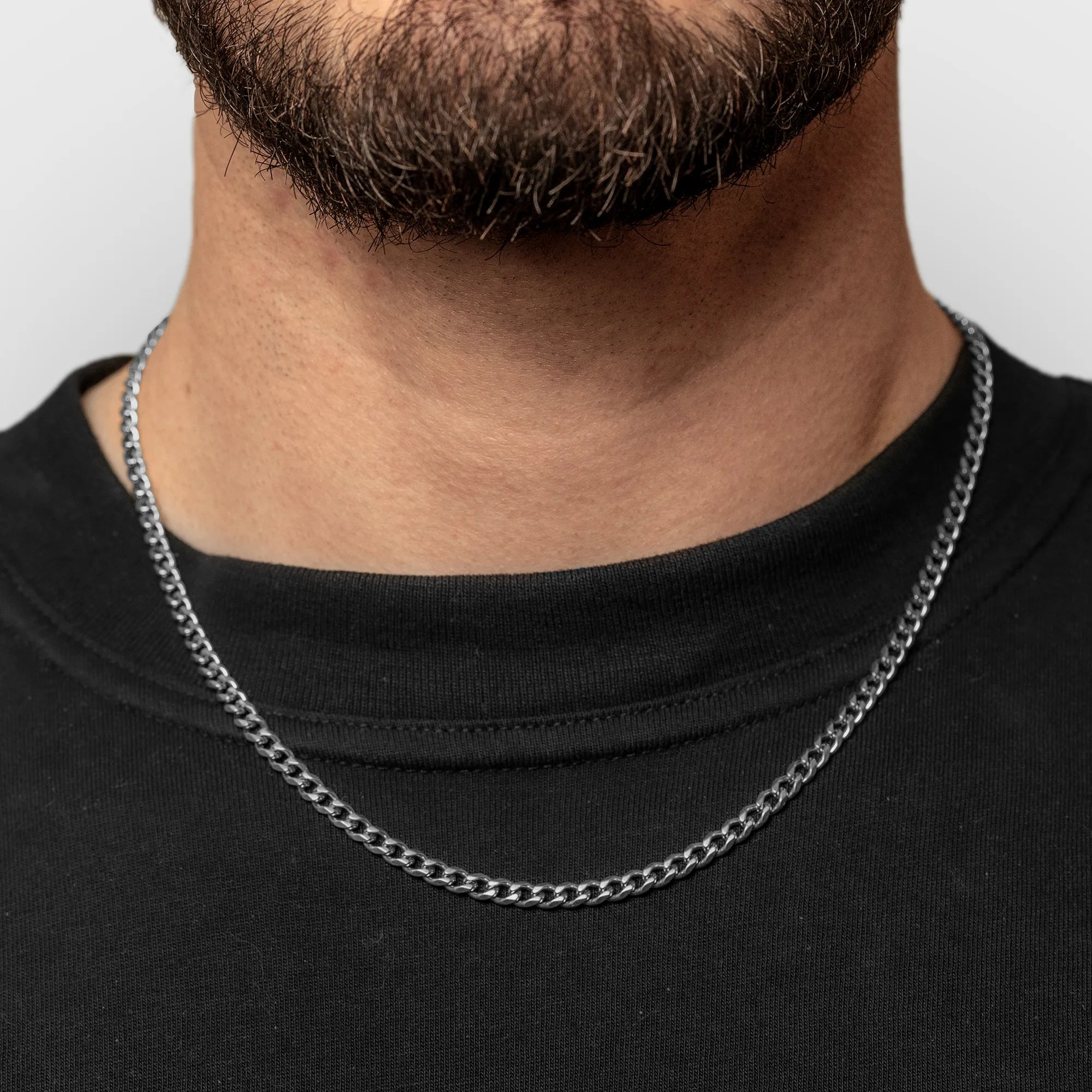 CUBAN CHAIN - 4MM (SILVER)