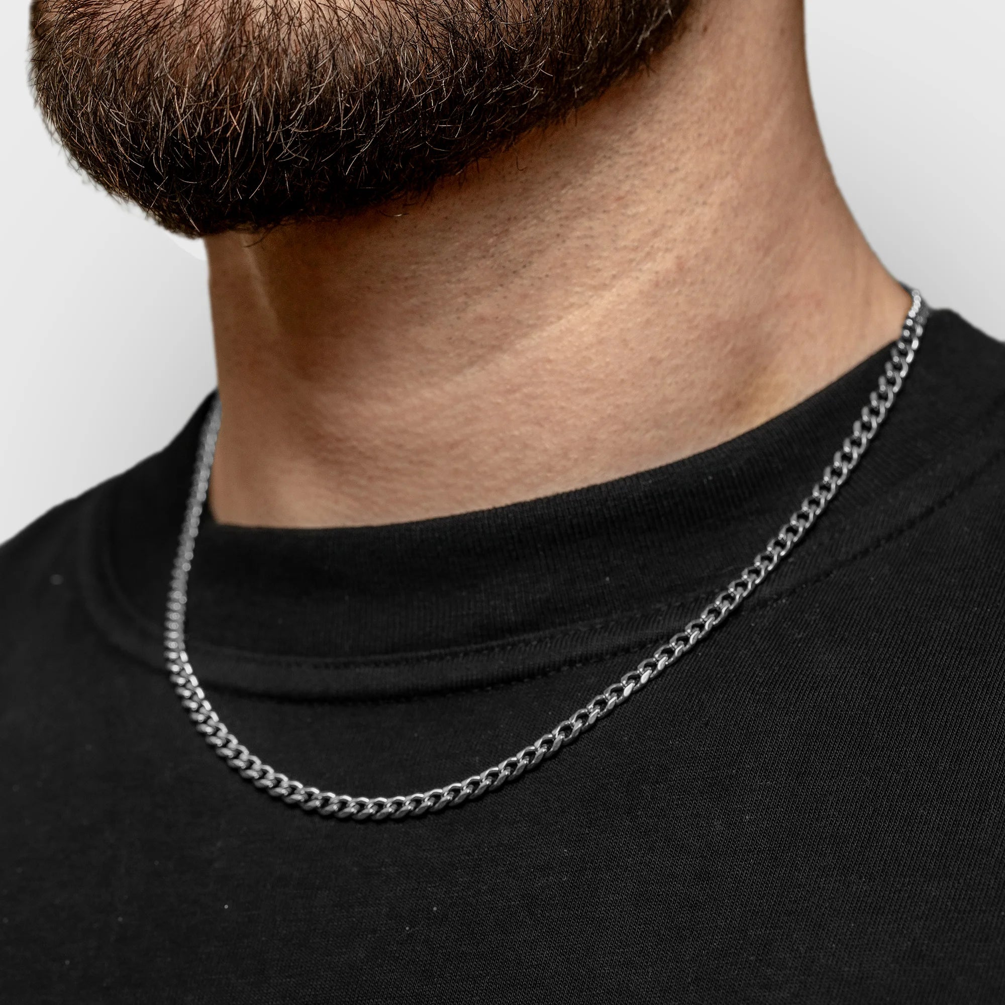 CUBAN CHAIN - 4MM (SILVER)